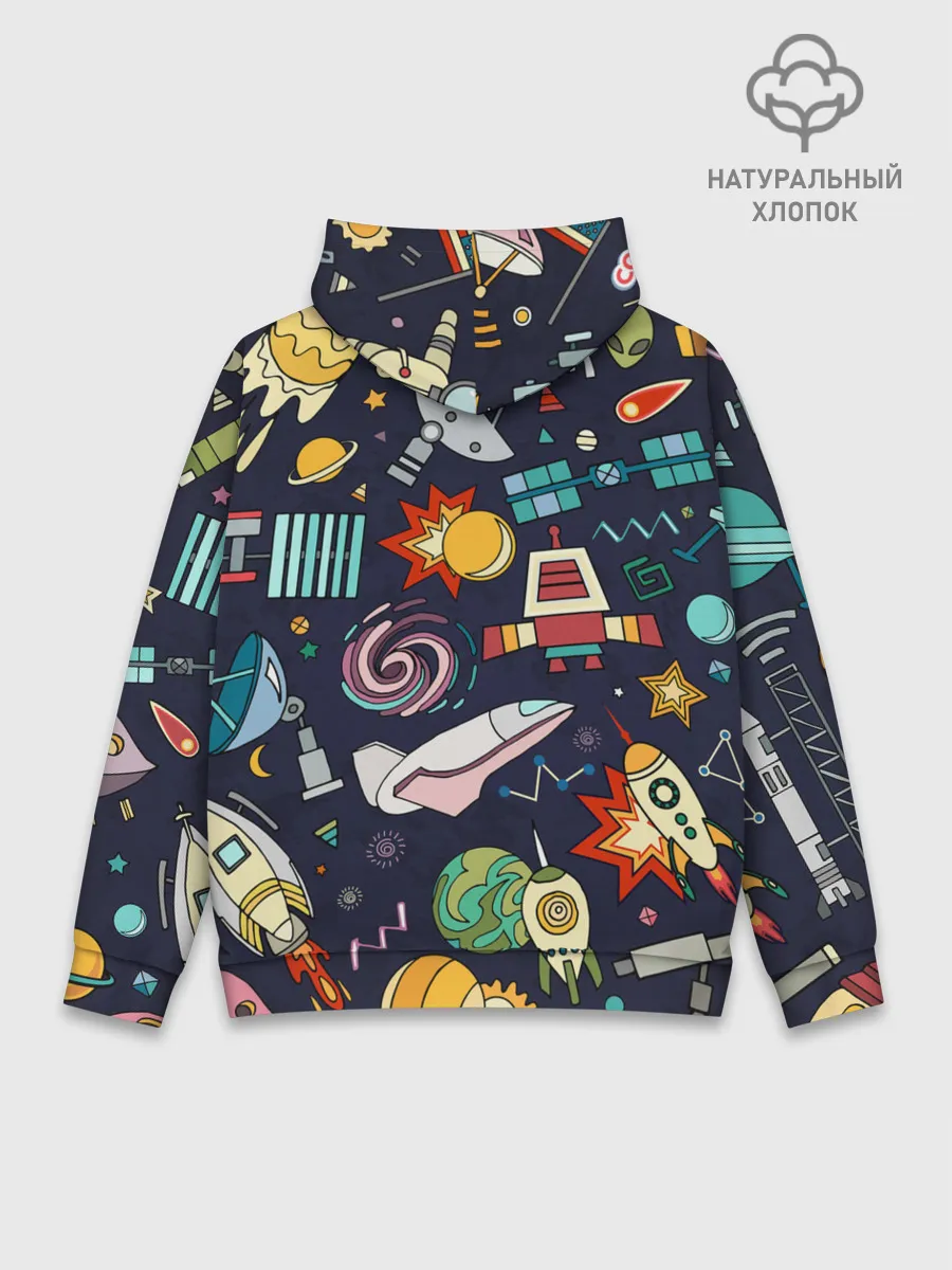 Худи мужской база хлопок / Космос