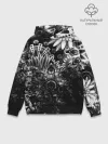 Худи мужской база хлопок / Floral Pattern