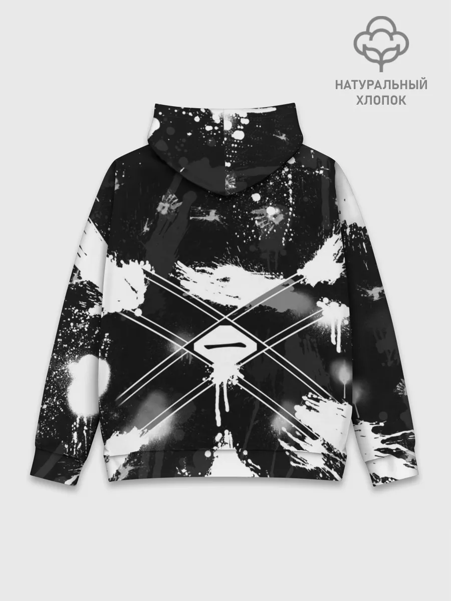 Худи мужской база хлопок / БЛИЧ ШИНИГАМИ ЛОГО НА СПИНЕ