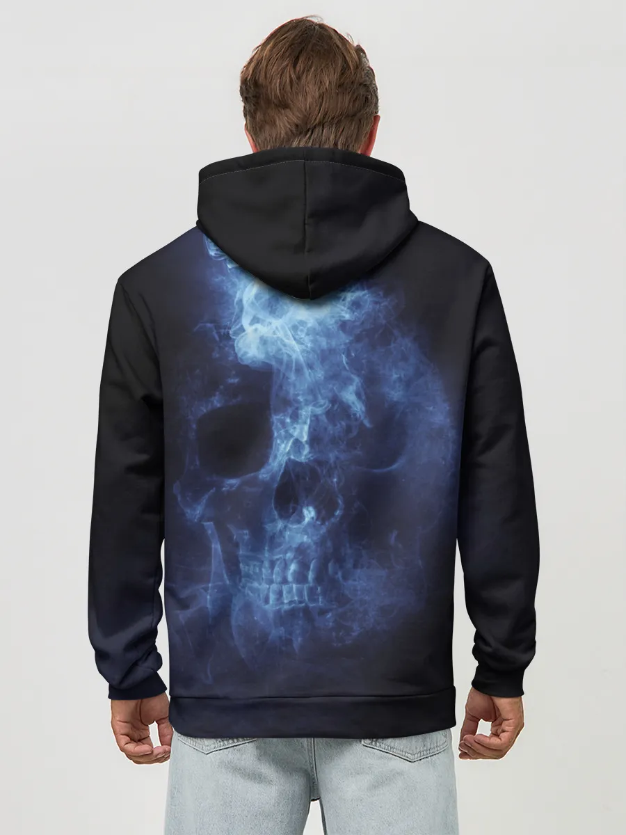 Худи мужской база хлопок / Призрачный череп