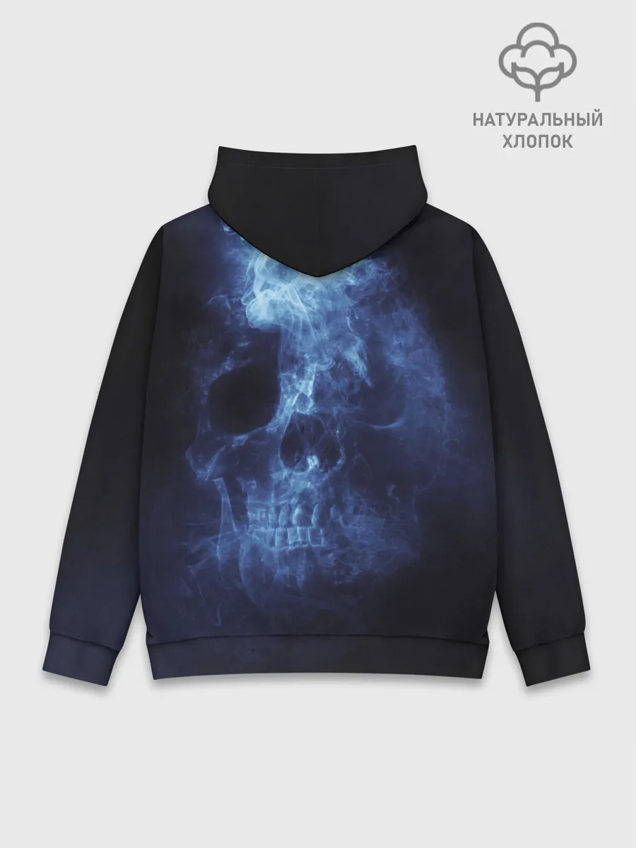 Худи мужской база хлопок / Призрачный череп