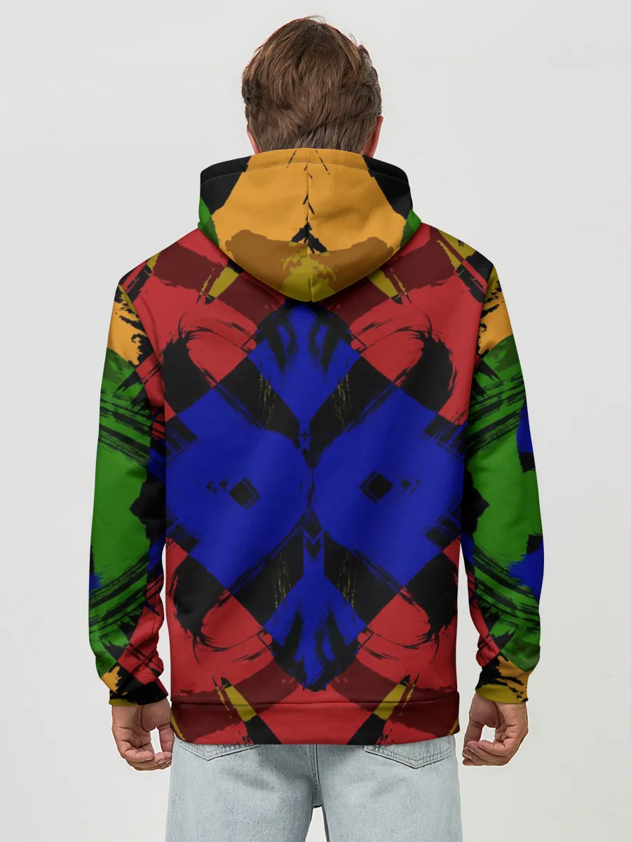 Худи мужской база хлопок / Абстракция