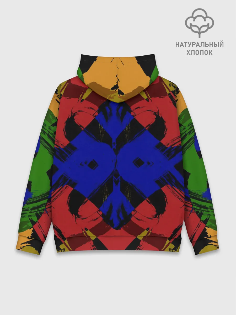 Худи мужской база хлопок / Абстракция