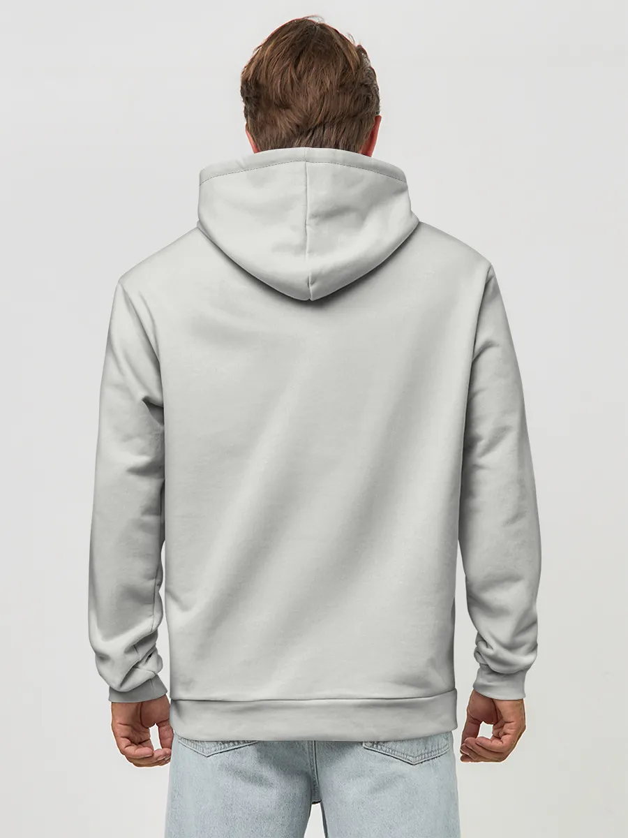 Худи мужской база хлопок / Испуганный кот