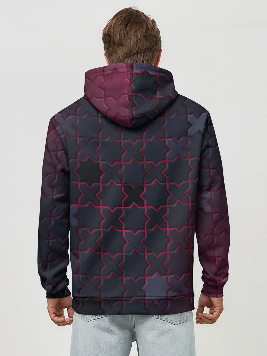 Худи мужской база хлопок / Геометрический вальс