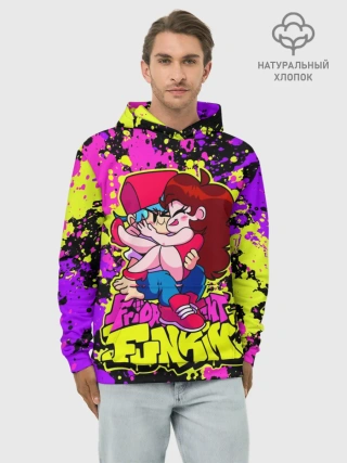 Худи мужской база хлопок / Парень и Девушка Friday Night