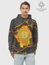 Худи мужской база хлопок / Вулканический Биткоин