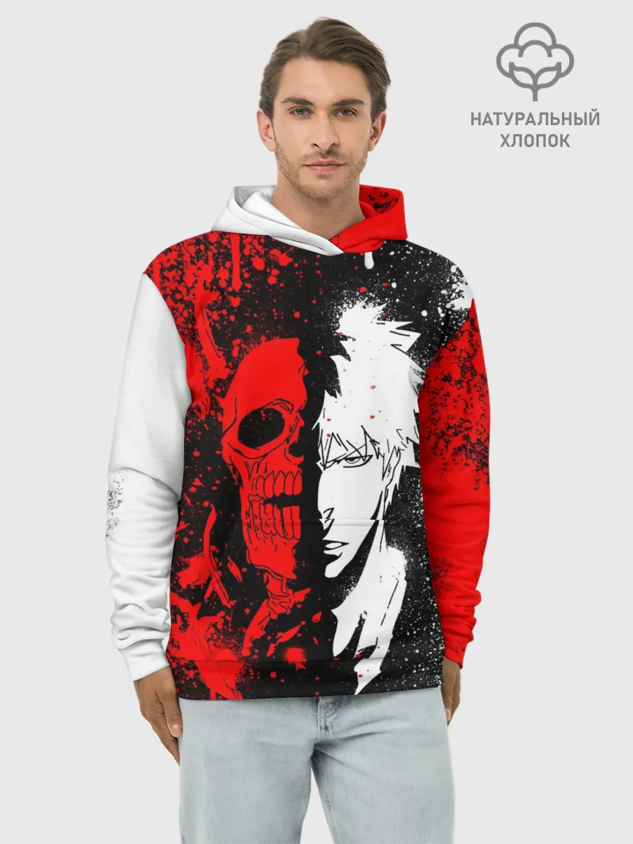 Худи мужской база хлопок / ИЧИГО БЛИЧ | ICHIGO BLEACH