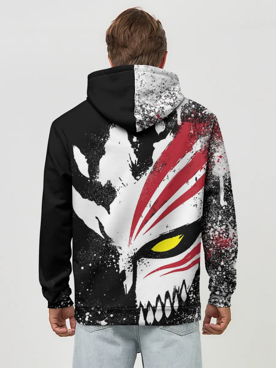 Худи мужской база хлопок / БЛИЧ МАСКА | BLEACH