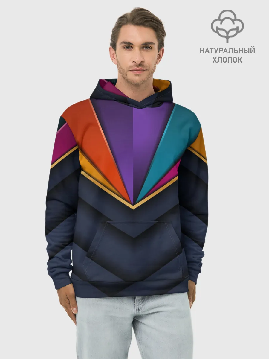 Худи мужской база хлопок / 3D luxury