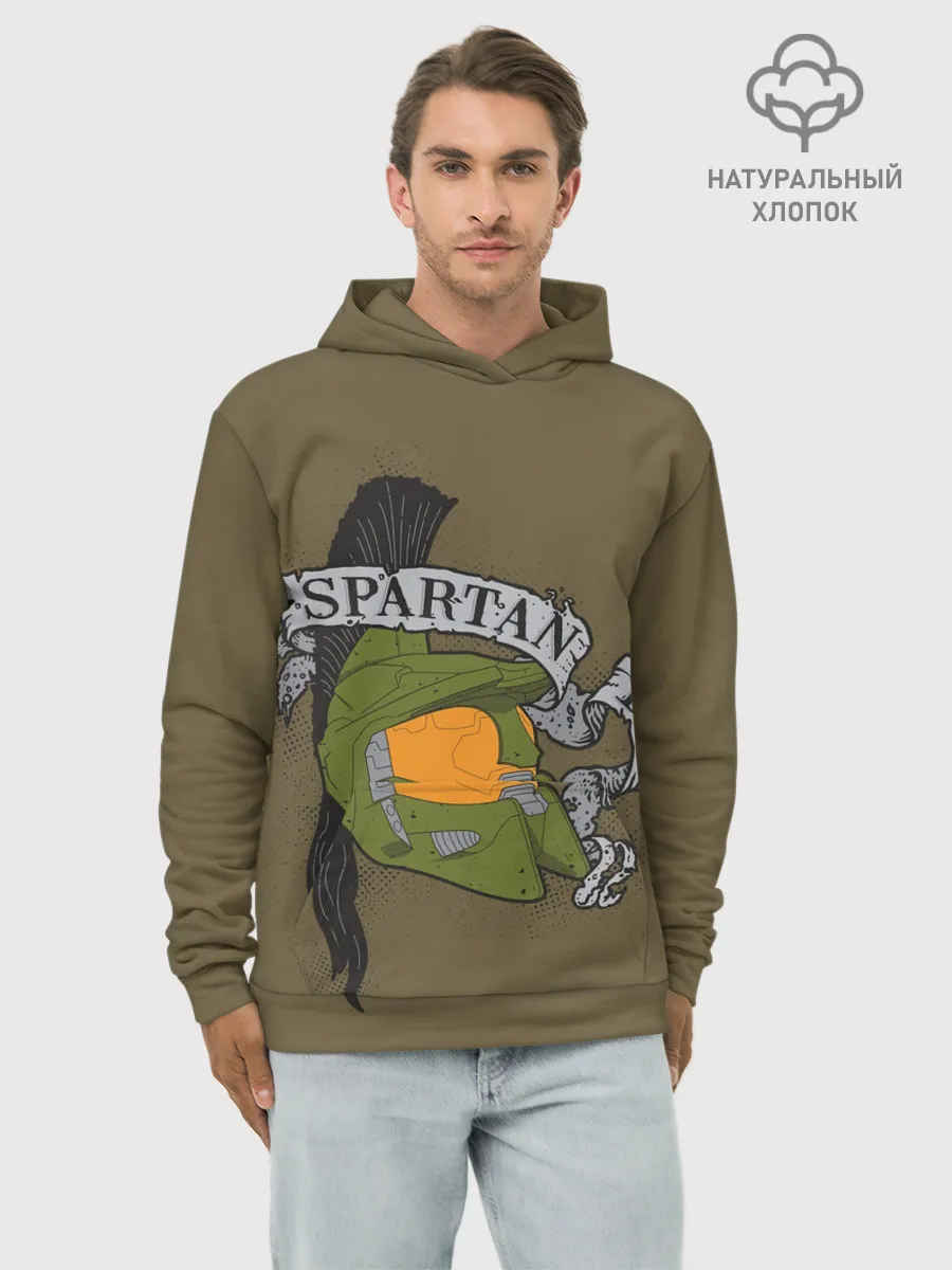 Худи мужской база хлопок / Halo Spartans