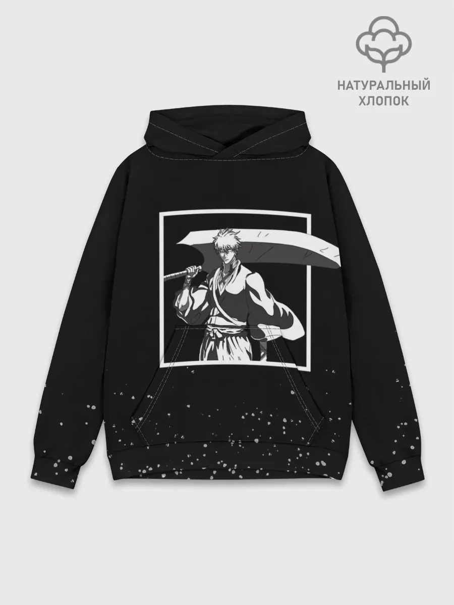 Худи мужской база хлопок / Bleach