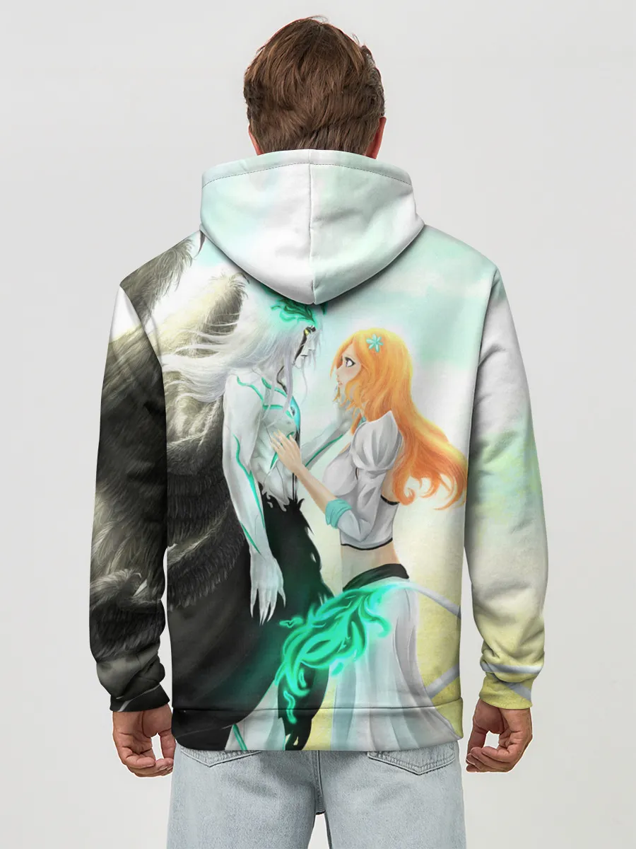 Худи мужской база хлопок / Bleach Grimmjow and Orihime