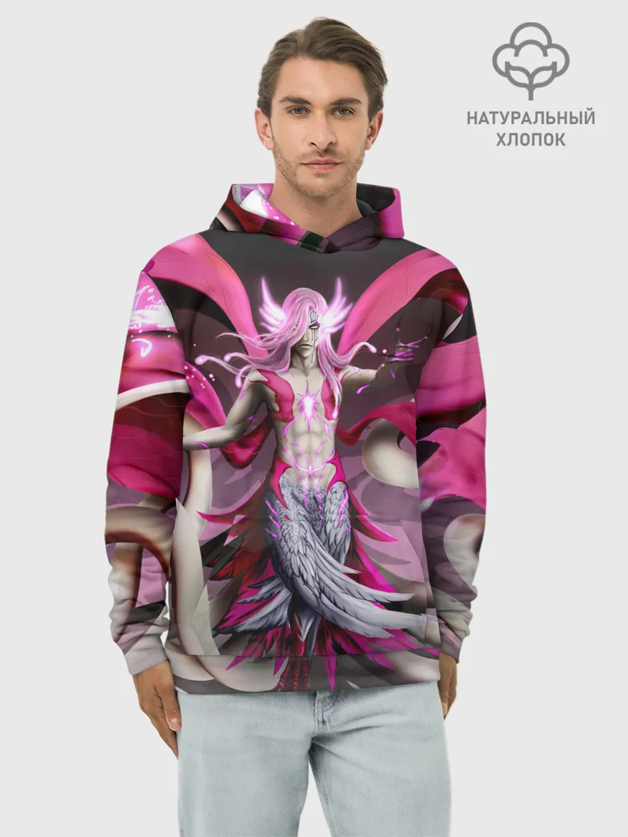Худи мужской база хлопок / Bleach Aurora Archangel Art