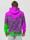 Худи мужской база хлопок / 3D Neon Monkey
