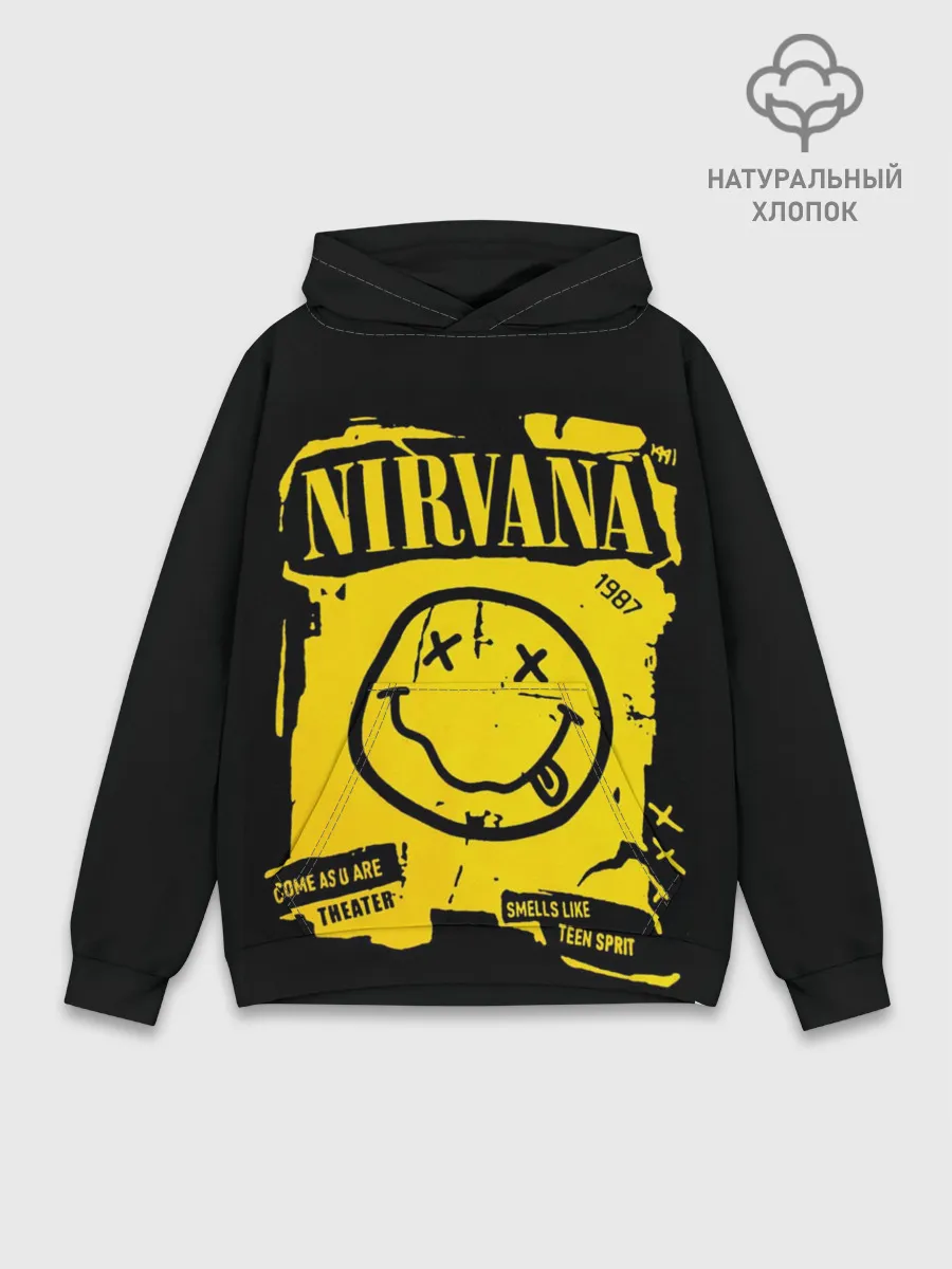 Худи мужской база хлопок / Nirvana 1987