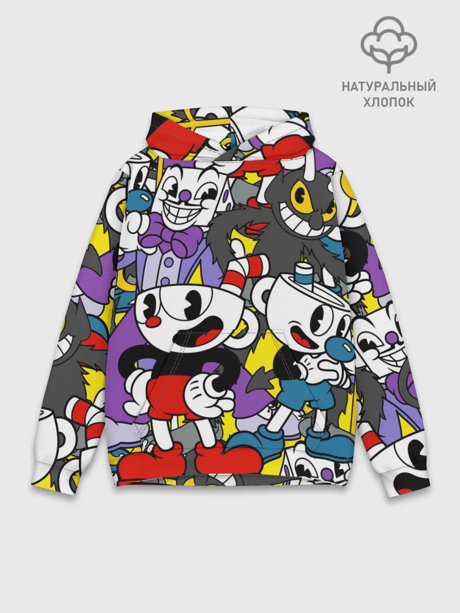 Худи мужской база хлопок / Cuphead
