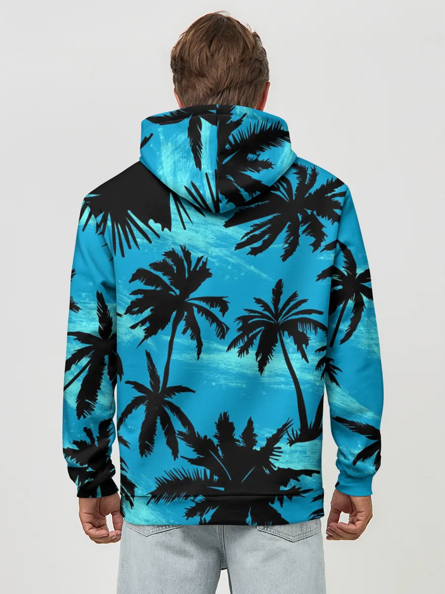 Худи мужской база хлопок / Пальмы в Горизонте