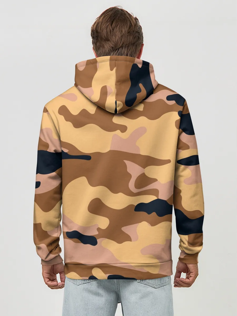 Худи мужской база хлопок / Камуфляж