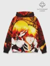 Худи мужской база хлопок / Ичиго Куросаки и Орихиме Иноуэ