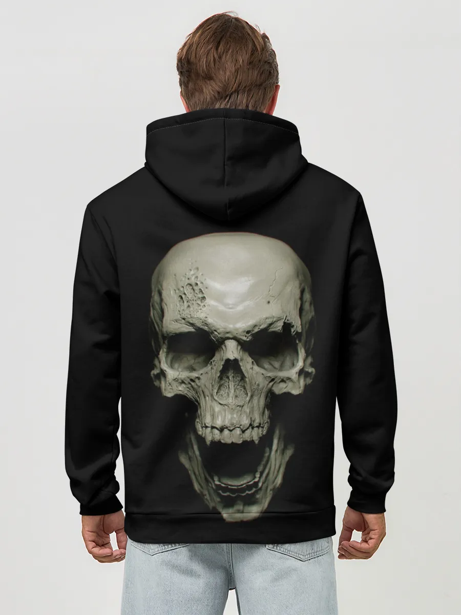 Худи мужской база хлопок / SKULL