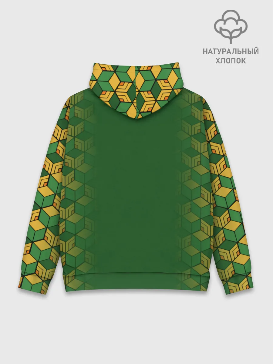 Худи мужской база хлопок / Гию Томиока Kimetsu no Yaiba