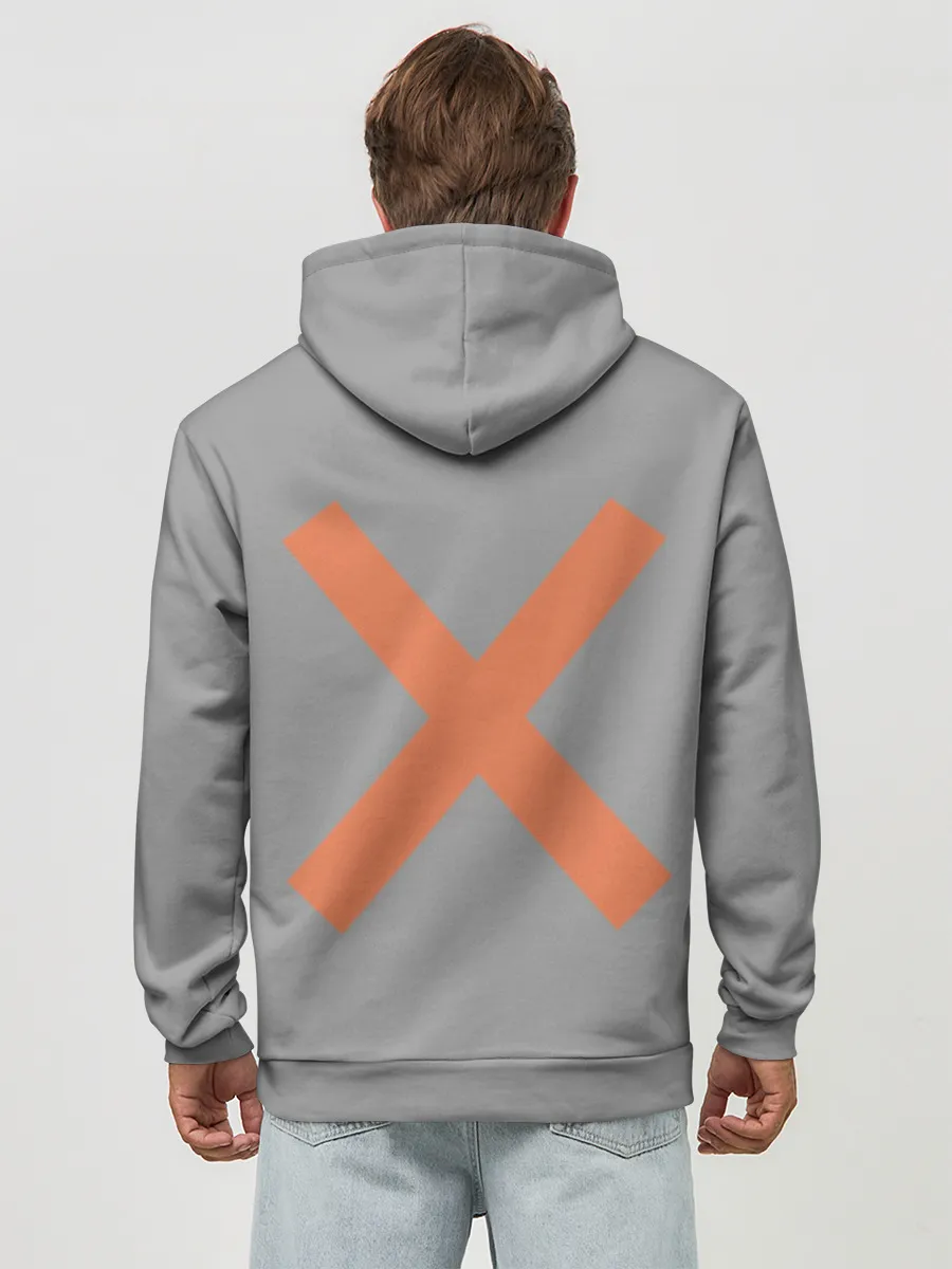 Худи мужской база хлопок / лазурный путь