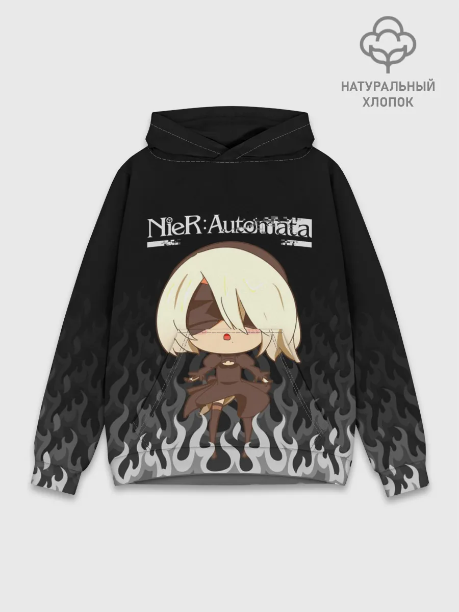 Худи мужской база хлопок / NIER AUTOMATA