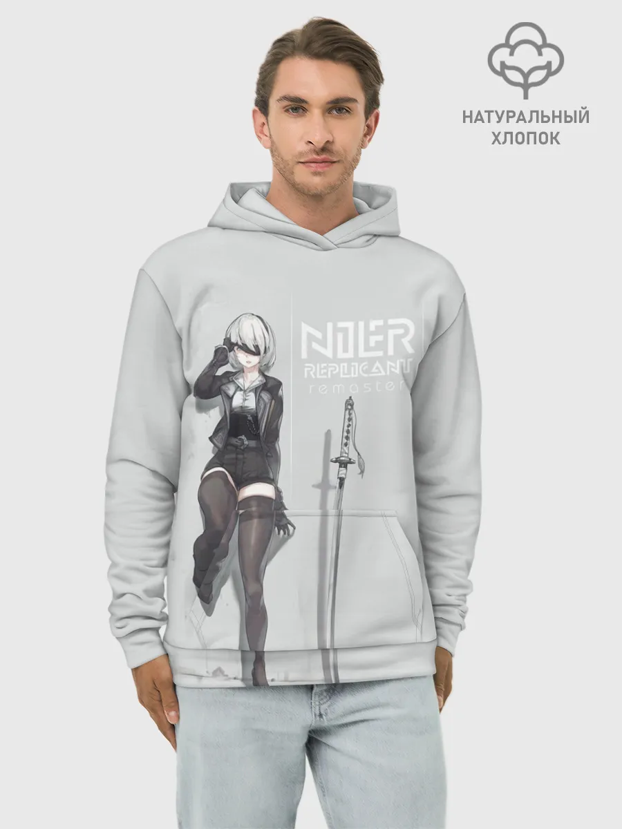 Худи мужской база хлопок / NIER REPLICANT REMASTER