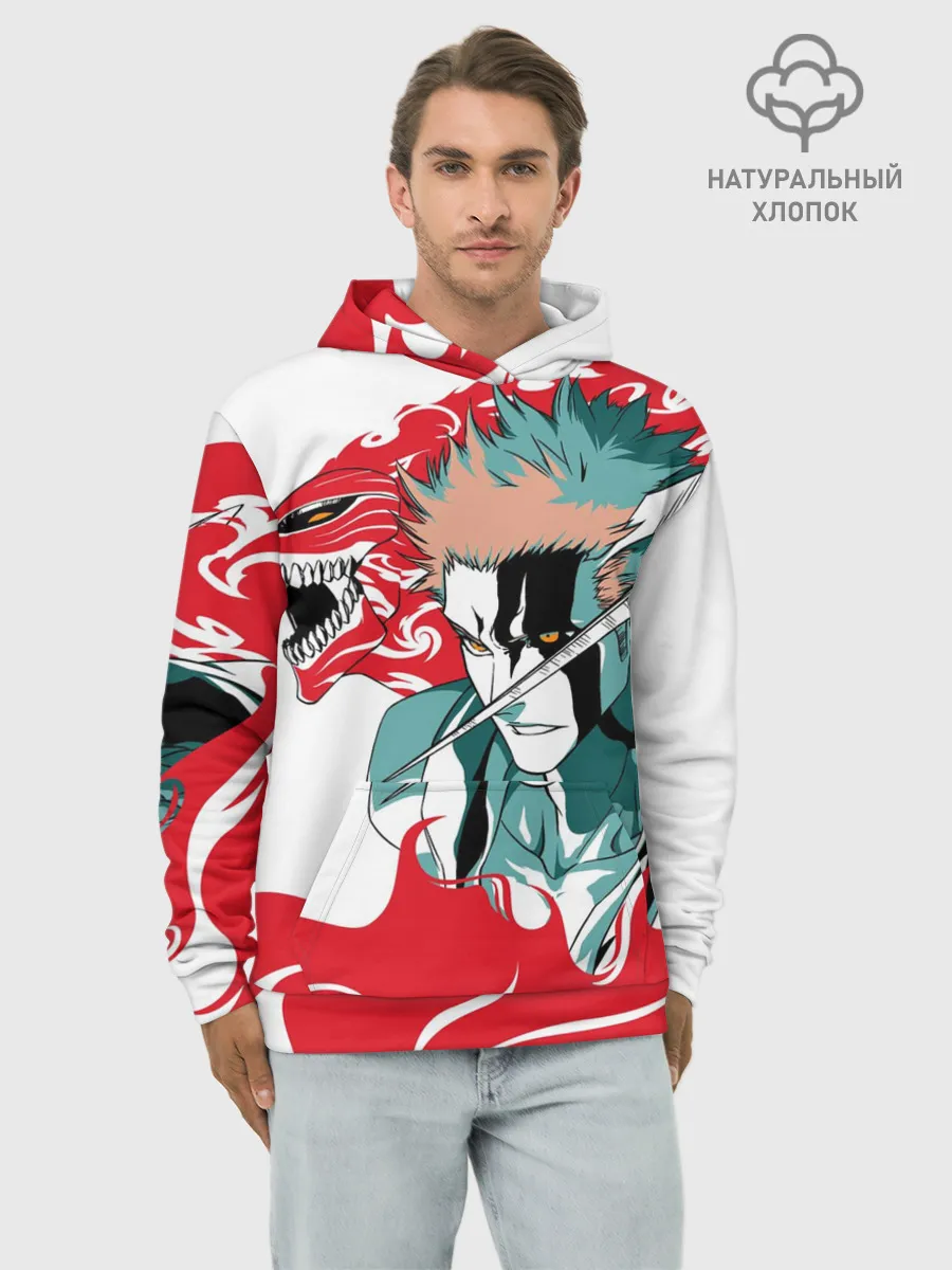 Худи мужской база хлопок / ИЧИГО ДЕМОН | BLEACH | БЛИЧ