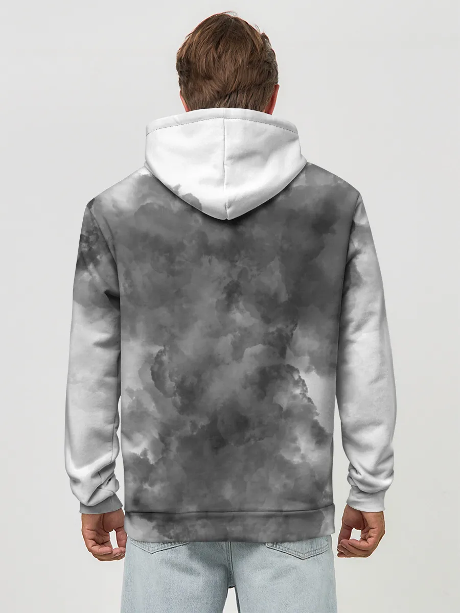 Худи мужской база хлопок / НЕ БУДИ ЛИХО / ВЕЛЕС