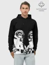 Худи мужской база хлопок / Коты Космонавты