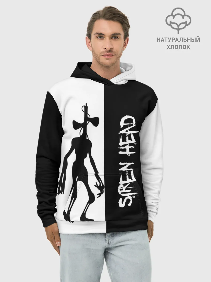 Худи мужской база хлопок / Сиреноголовый/Siren Head