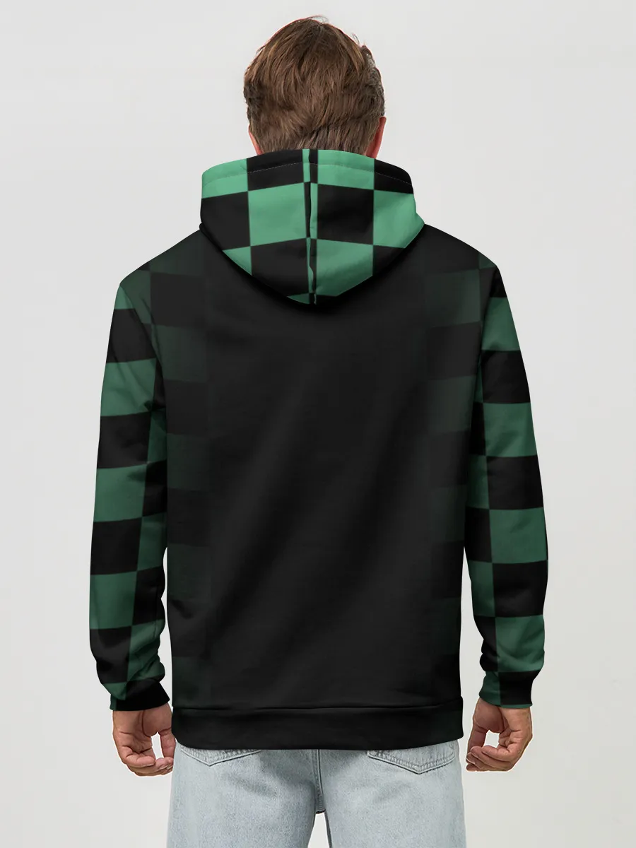 Худи мужской база хлопок / Танджиро Камадо Kimetsu no Yaiba