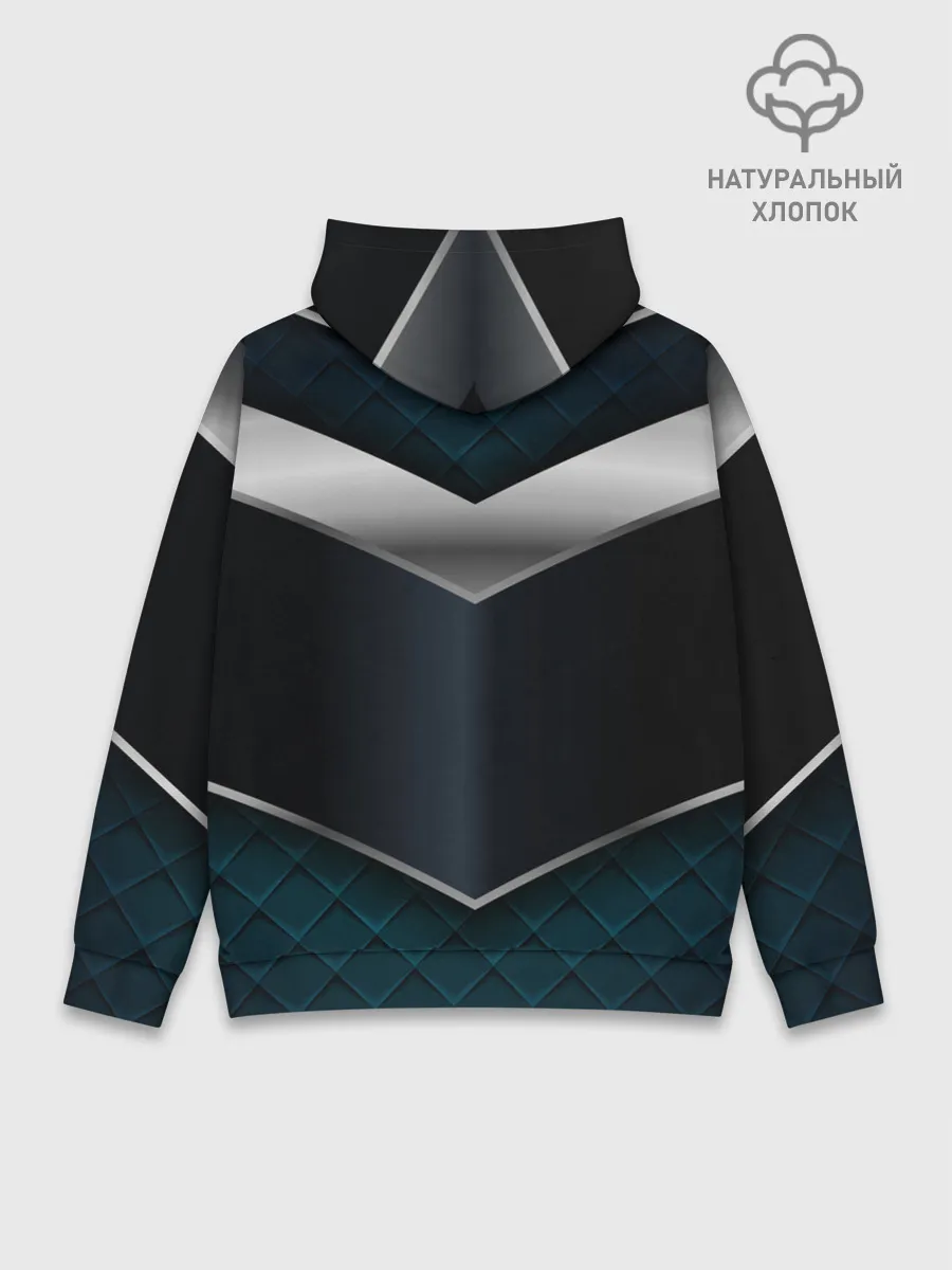 Худи мужской база хлопок / 3D dark metal
