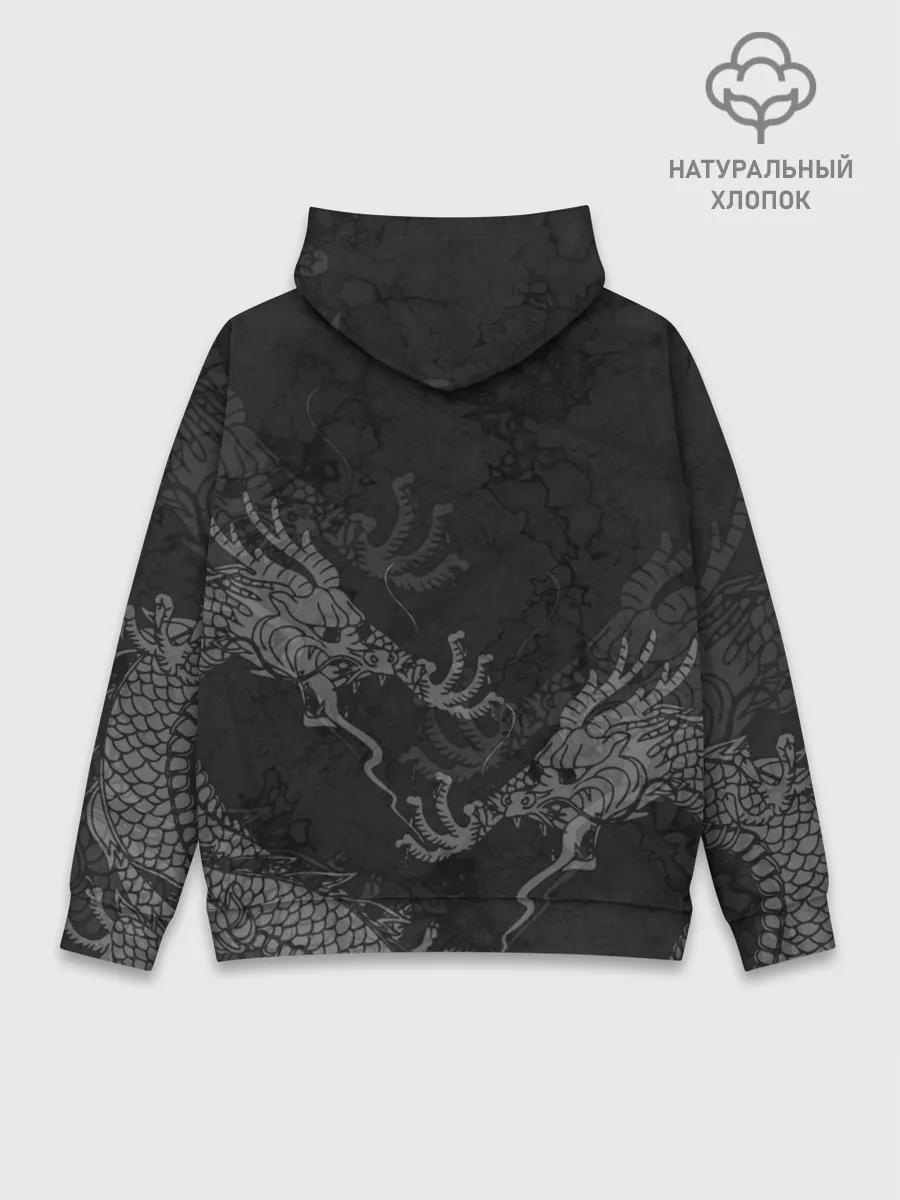 Худи мужской база хлопок / Chinese Dragons