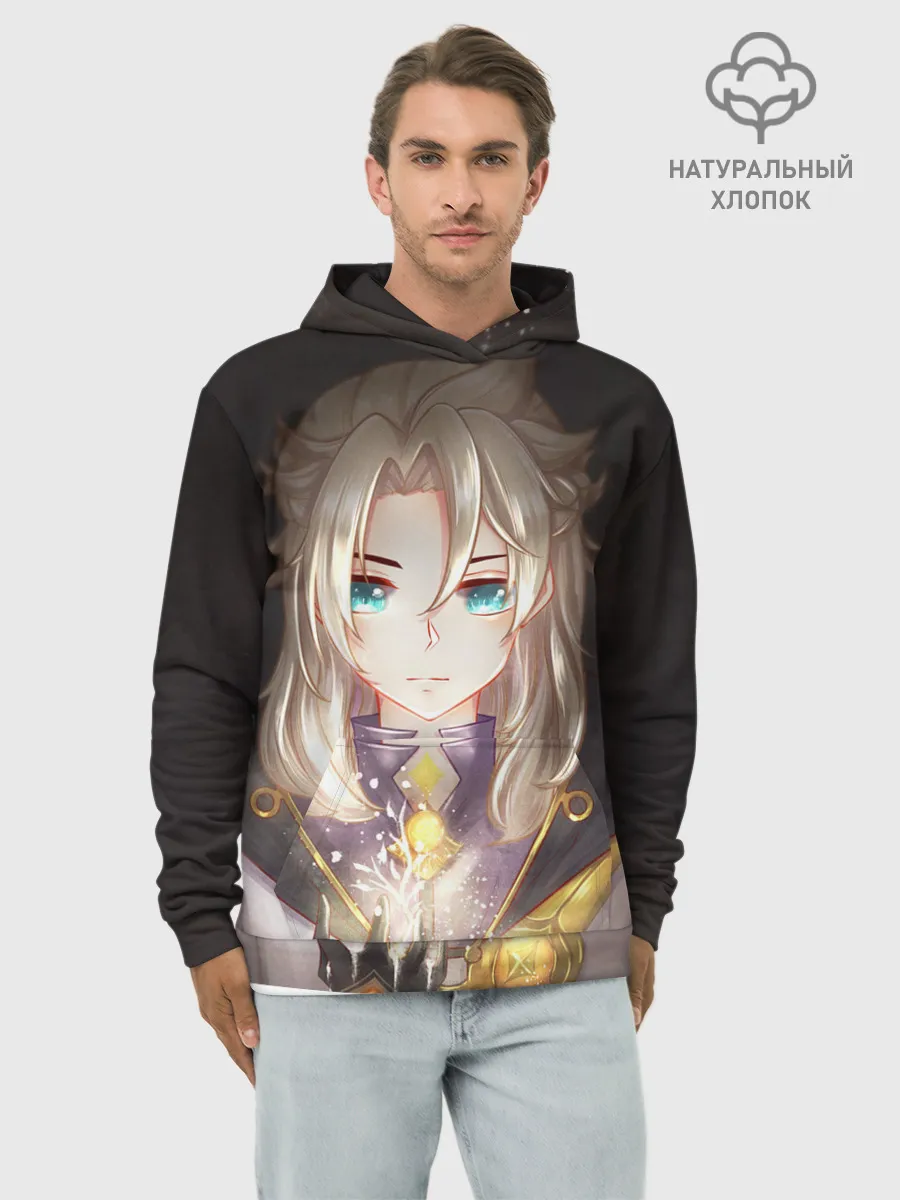 Худи мужской база хлопок / Blue Eyes Albedo.