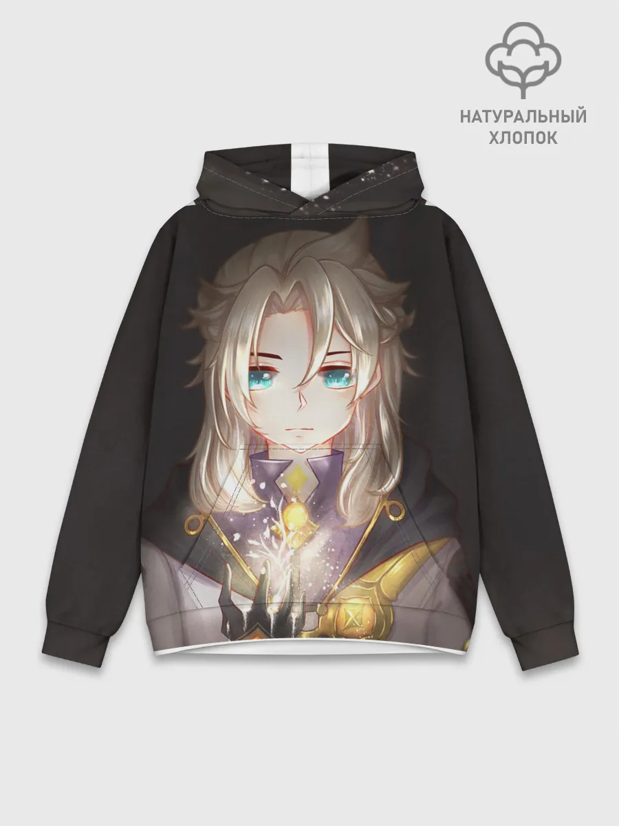 Худи мужской база хлопок / Blue Eyes Albedo.