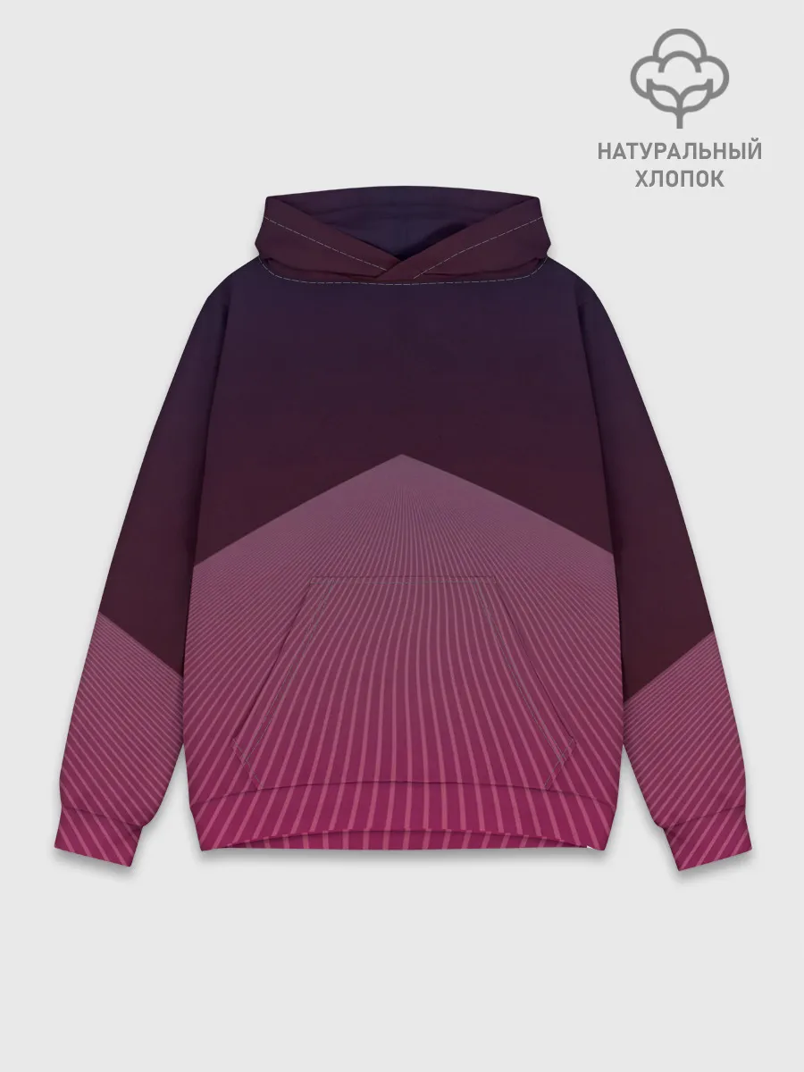 Худи мужской база хлопок / Неоновая дорога