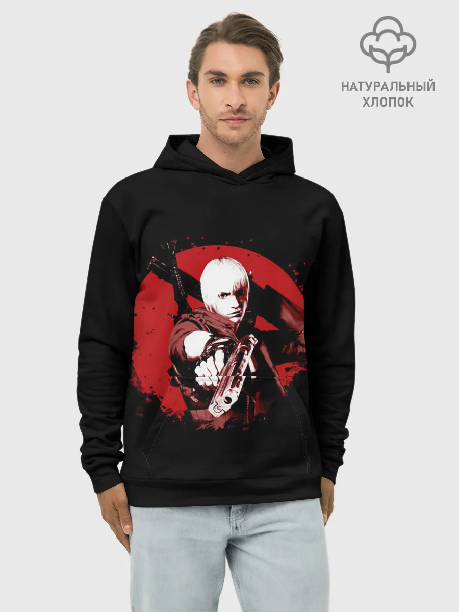 Худи мужской база хлопок / Кровавый Данте