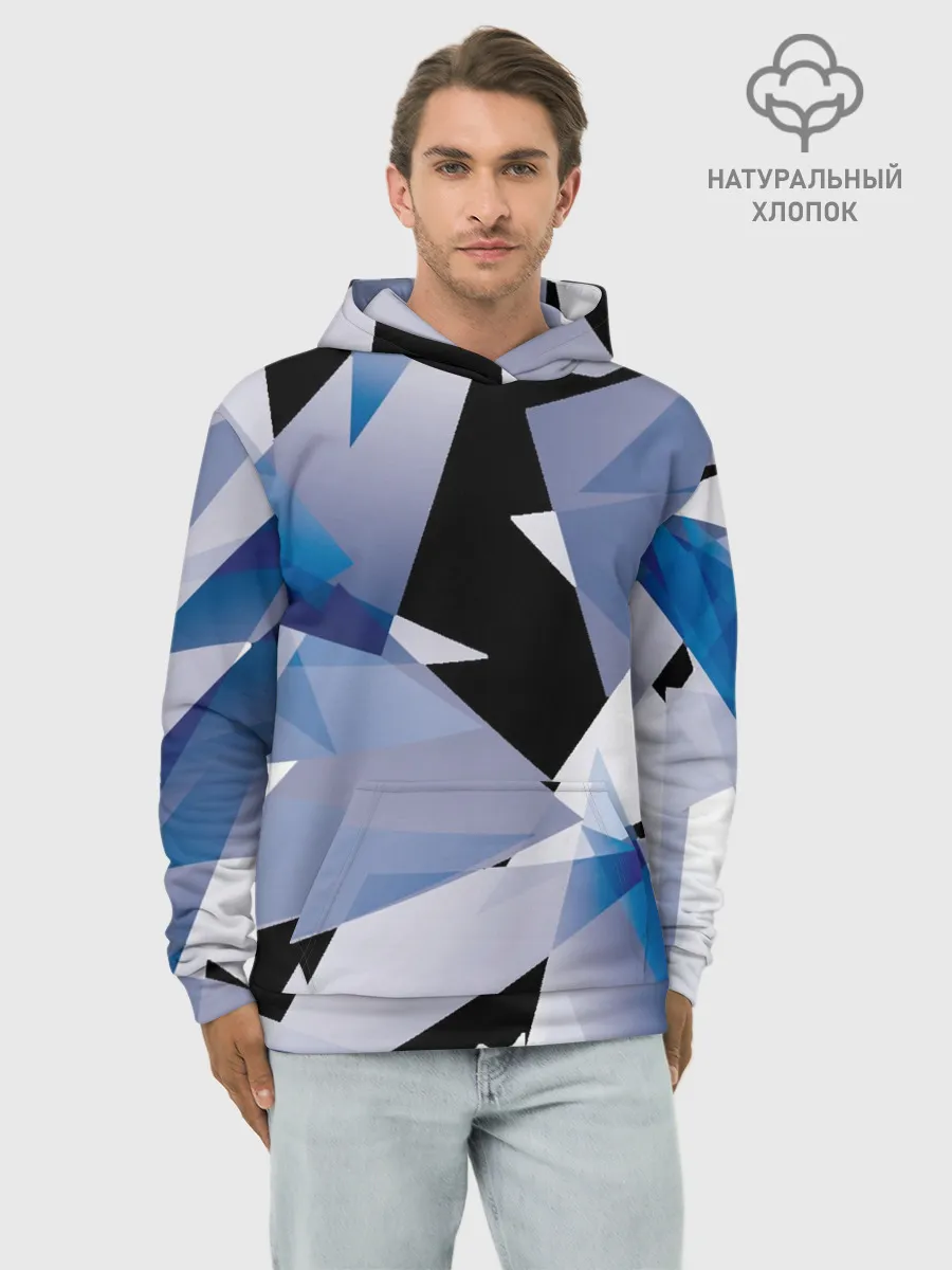 Худи мужской база хлопок / Broken glass