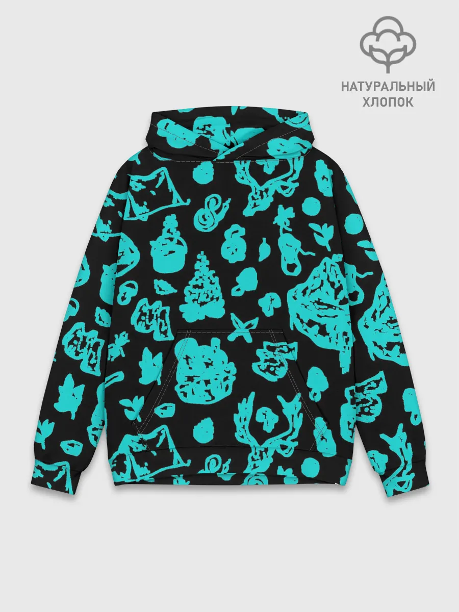 Худи мужской база хлопок / Поход