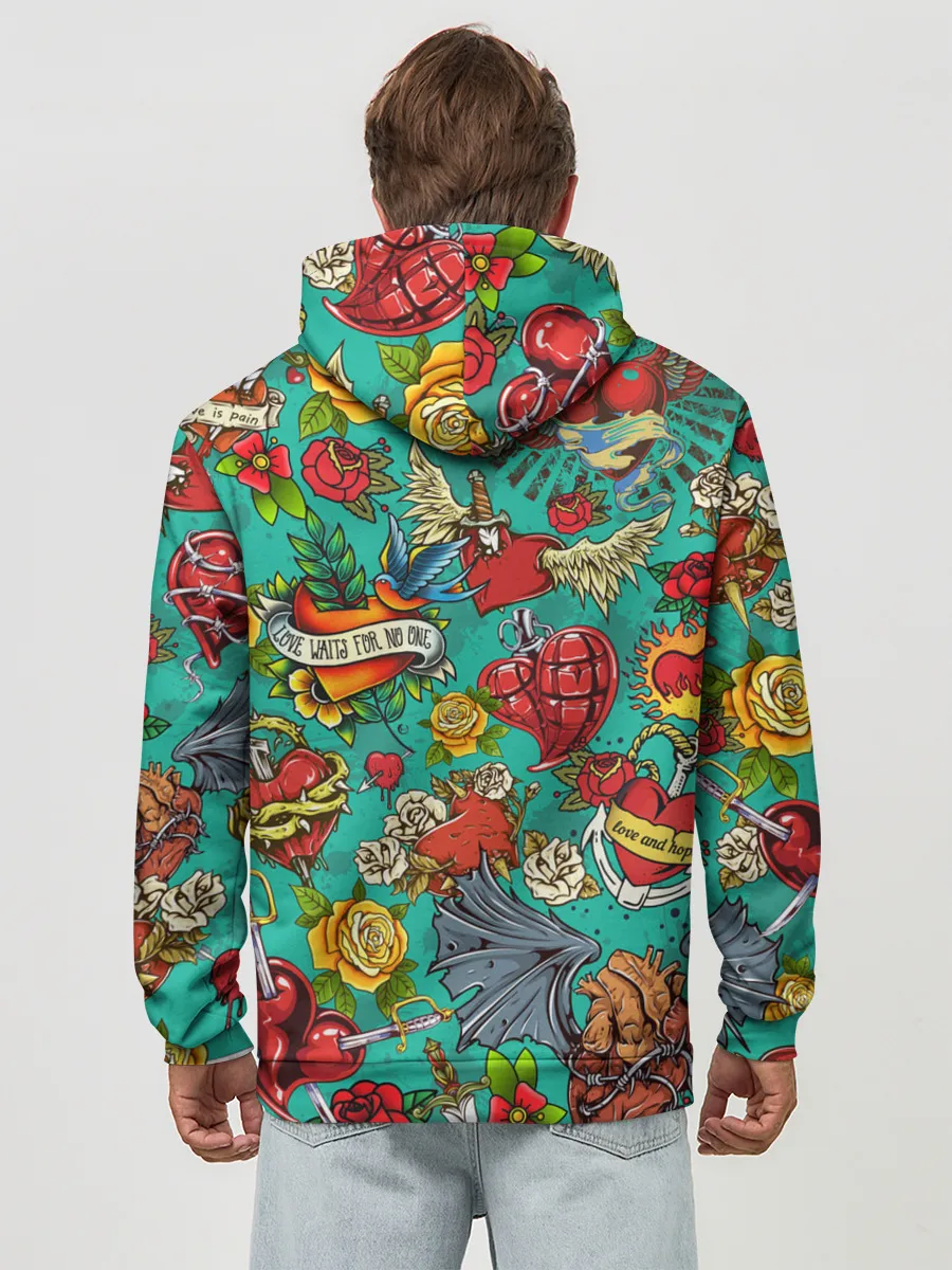 Худи мужской база хлопок / Дела сердечные tattoo