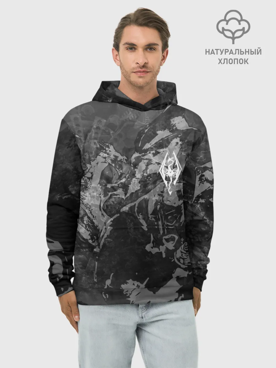 Худи мужской база хлопок / Battle with the dragon / TES
