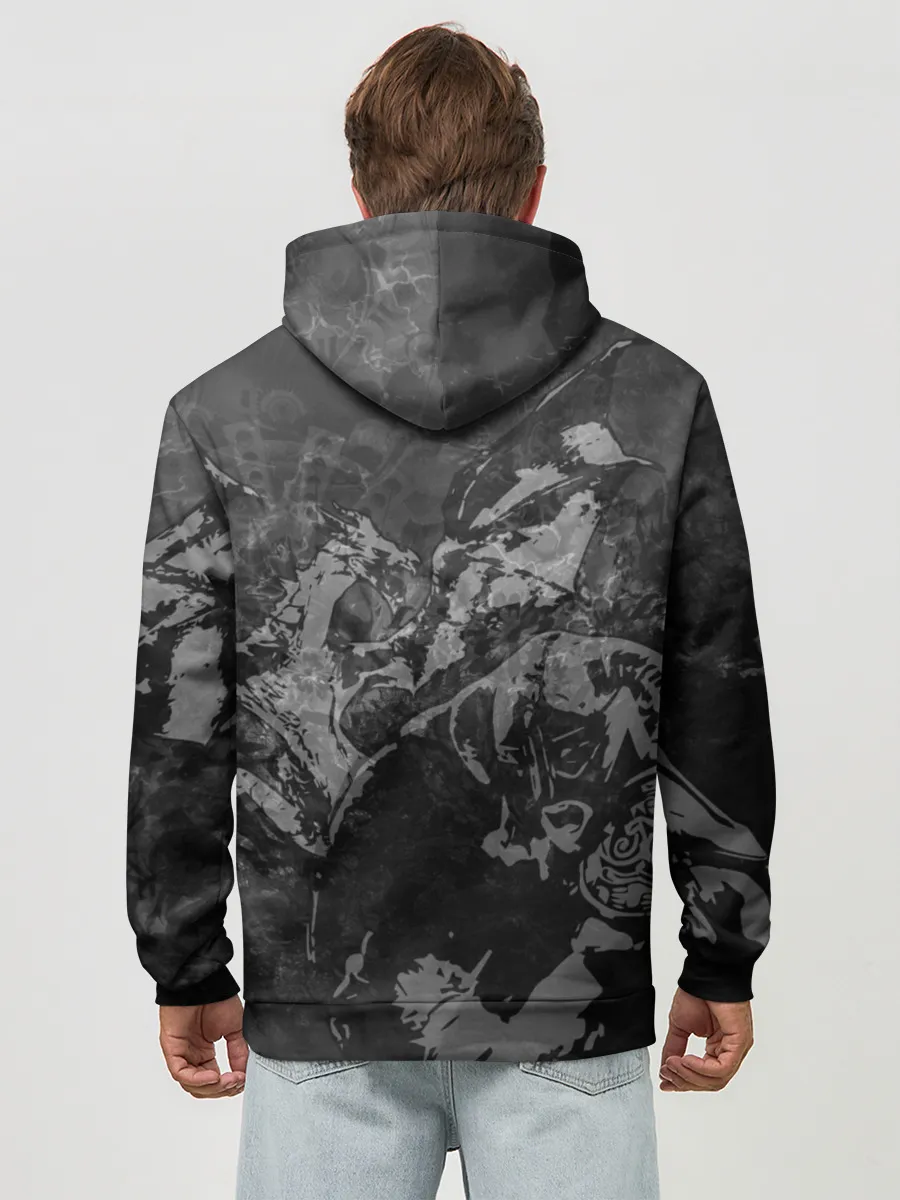 Худи мужской база хлопок / Battle with the dragon / TES