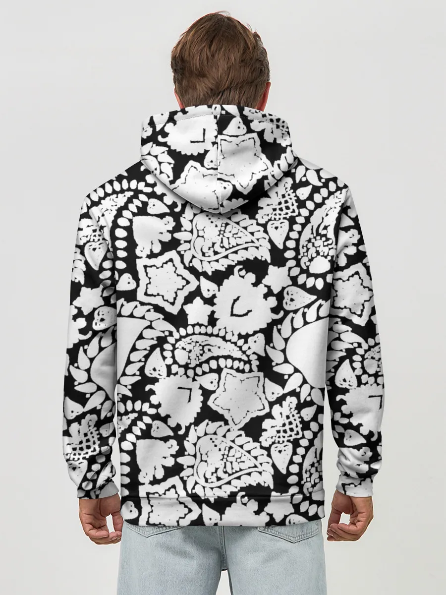 Худи мужской база хлопок / Фракталы