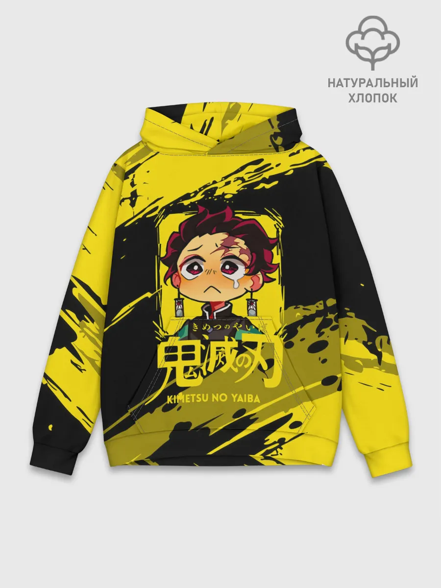 Худи мужской база хлопок / Танджиро Камадо Kimetsu no Yaiba