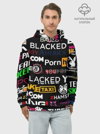 Худи мужской база хлопок / ПОРНОСТУДИИ / PORN STUDIO