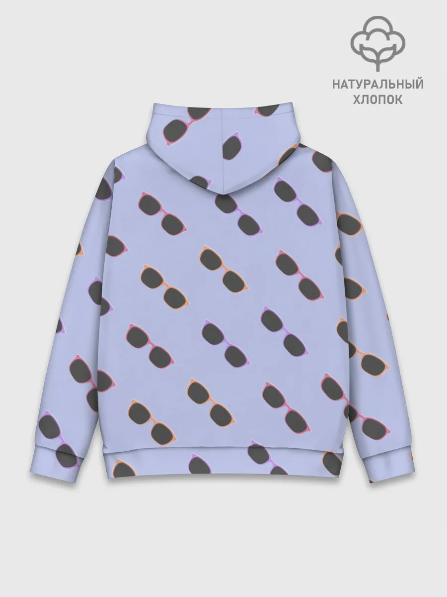 Худи мужской база хлопок / Разноцветные очки