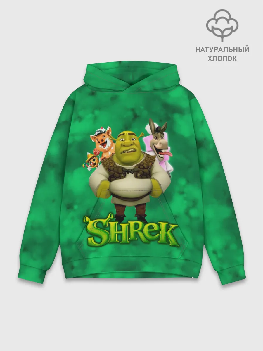 Худи мужской база хлопок / ШРЕК
